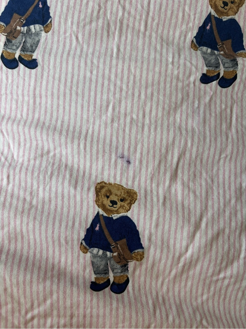 Ralph Lauren Twin Pink Polo Bear Comforter - Picture 5 of 8